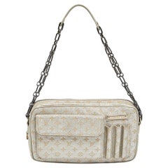Louis Vuitton Silver Monogram Fabric Mini Lin Limited Edition Mckenna Bag