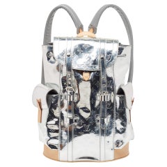 Louis Vuitton Silver Monogram Miroir Christopher MM Backpack