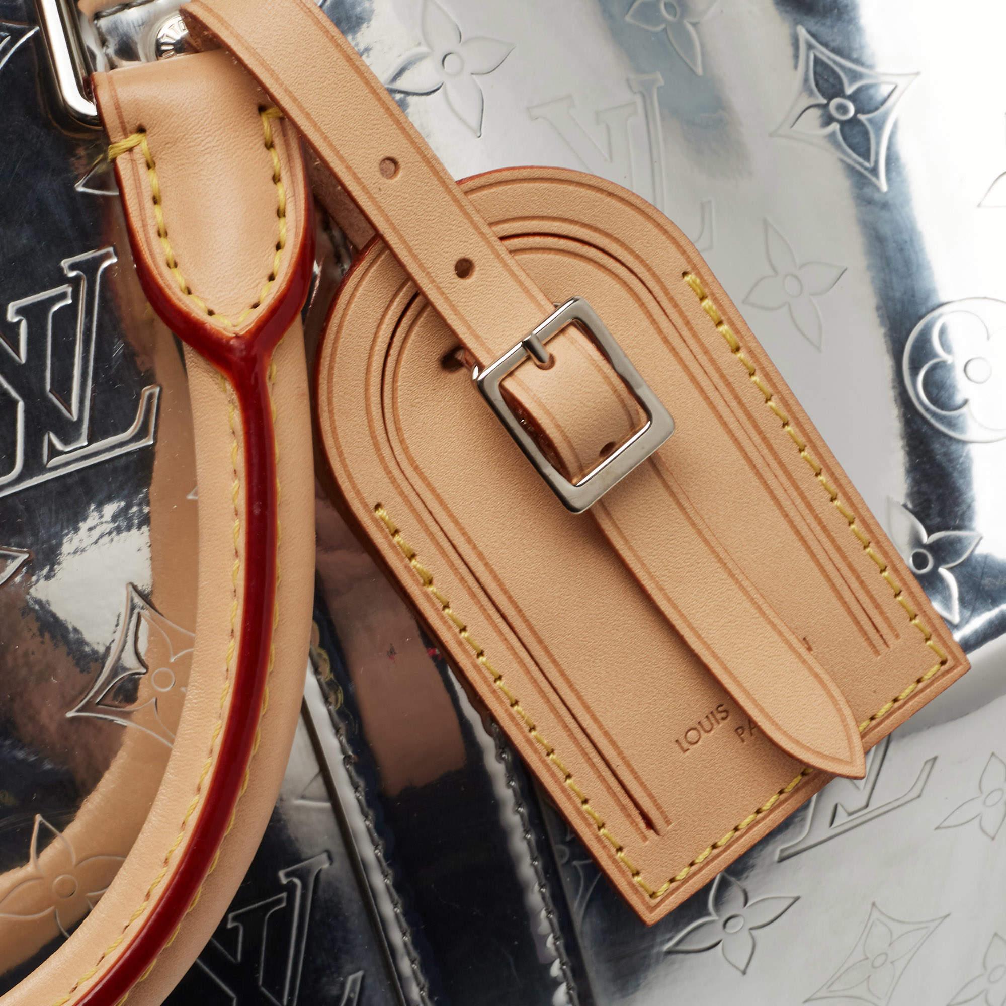 Louis Vuitton Silver Monogram Miroir Keepall Bandouliere 50 Bag 1