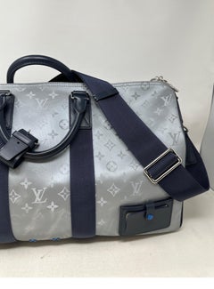 Louis Vuitton Silver Monogram Satellite 50 Keepall Bandouliere