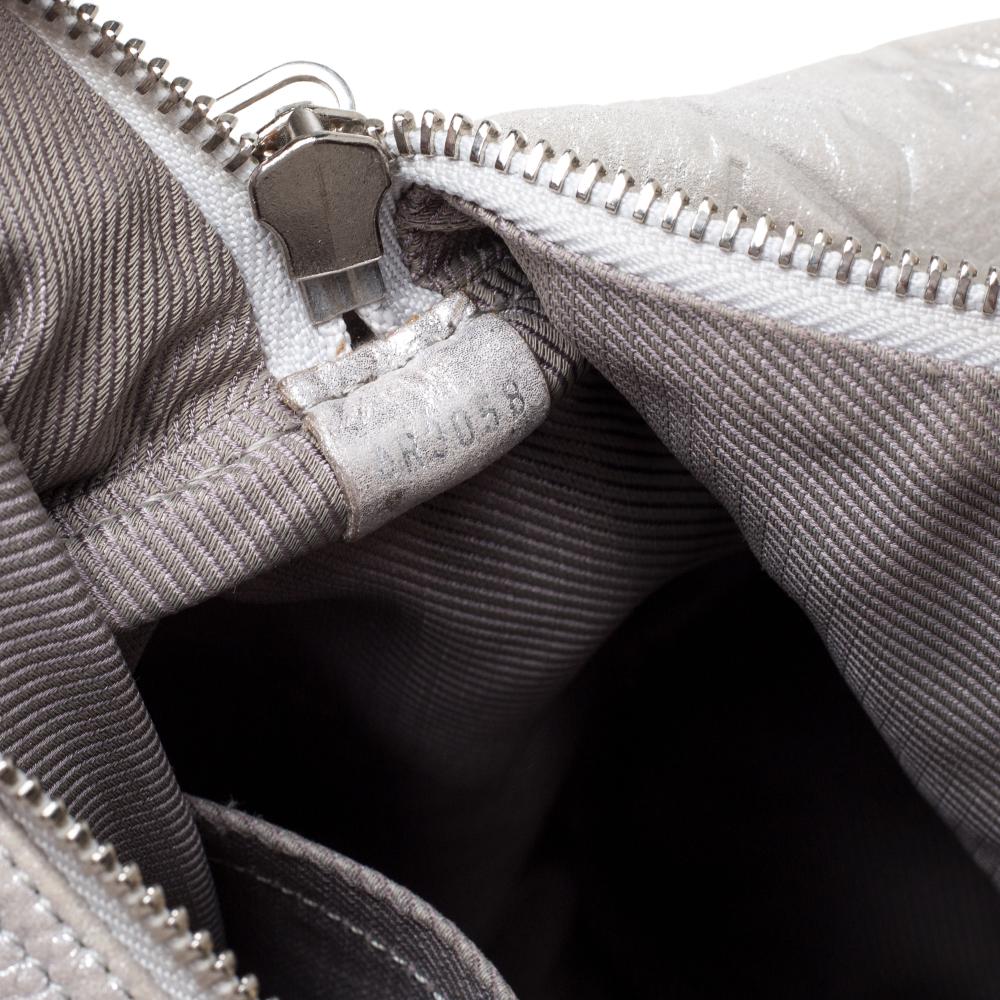 Louis Vuitton Silber Monogramm Schimmer Limited Edition Comete Tasche 7
