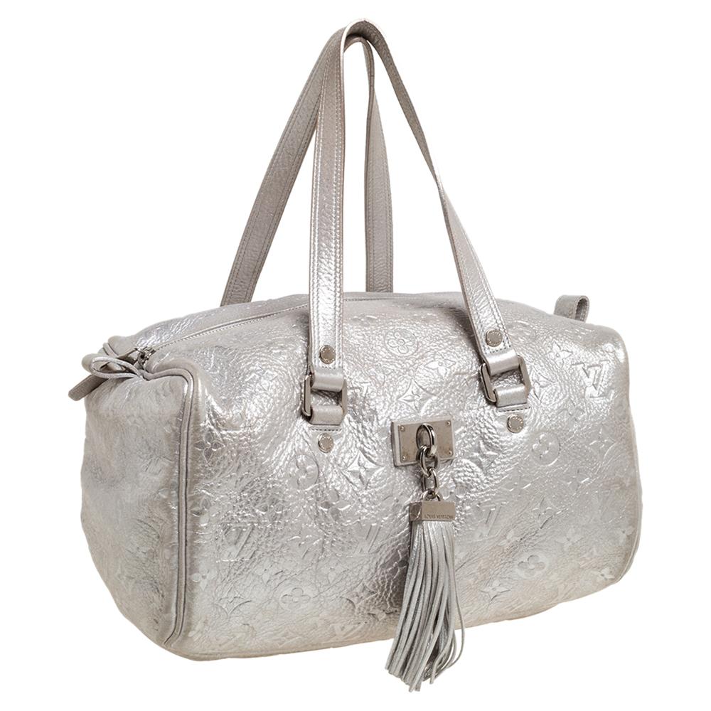 silver monogram handbag bag