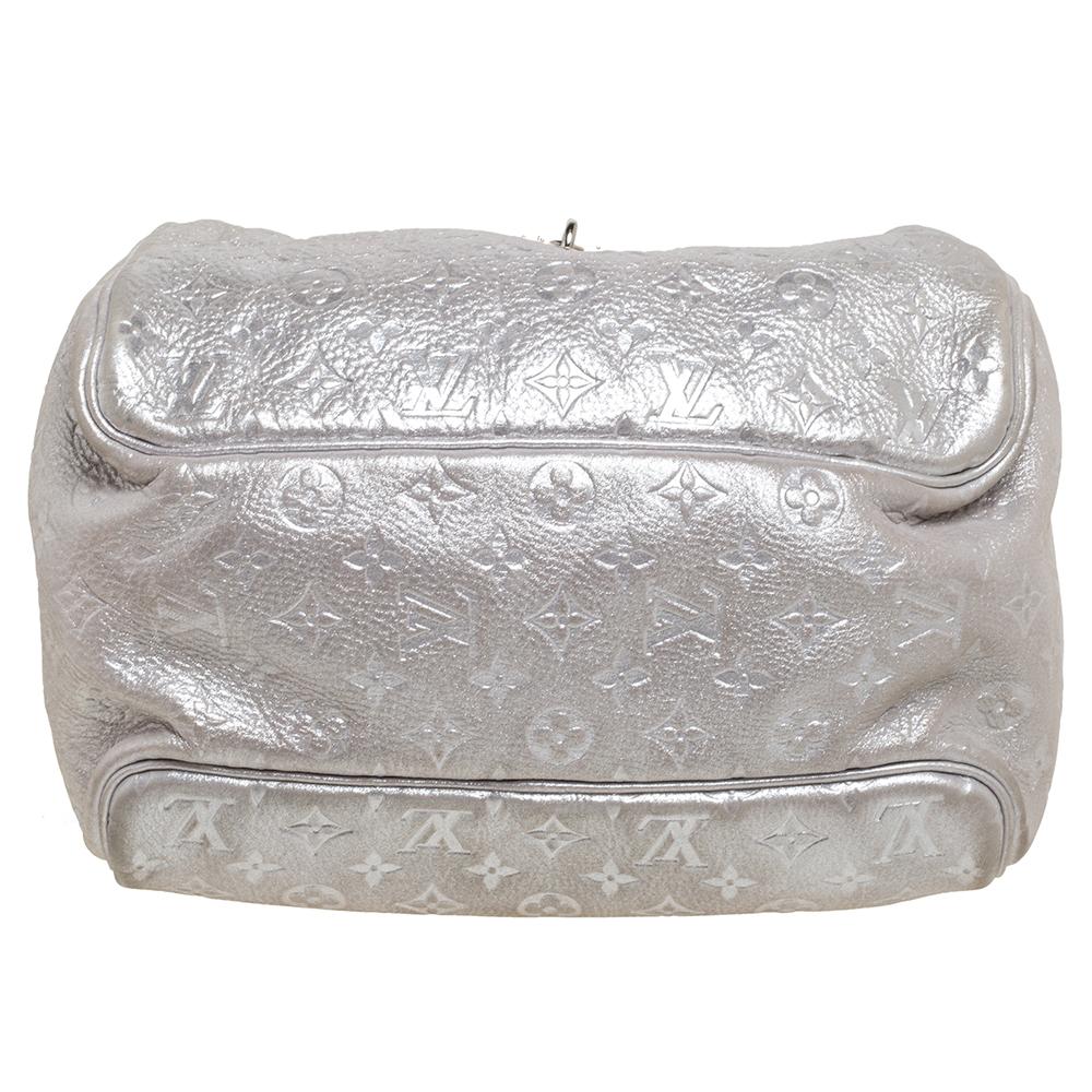 Louis Vuitton Silber Monogramm Schimmer Limited Edition Comete Tasche 1