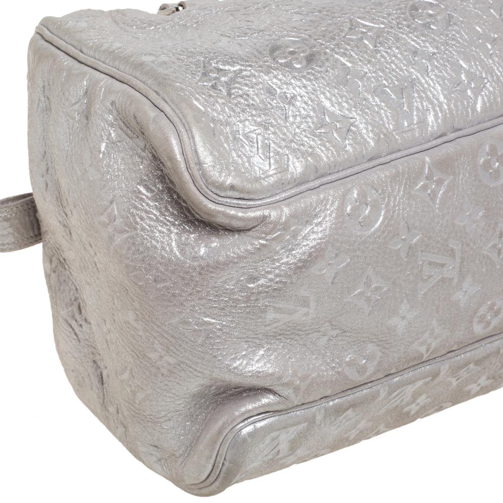 Louis Vuitton Silber Monogramm Schimmer Limited Edition Comete Tasche 2