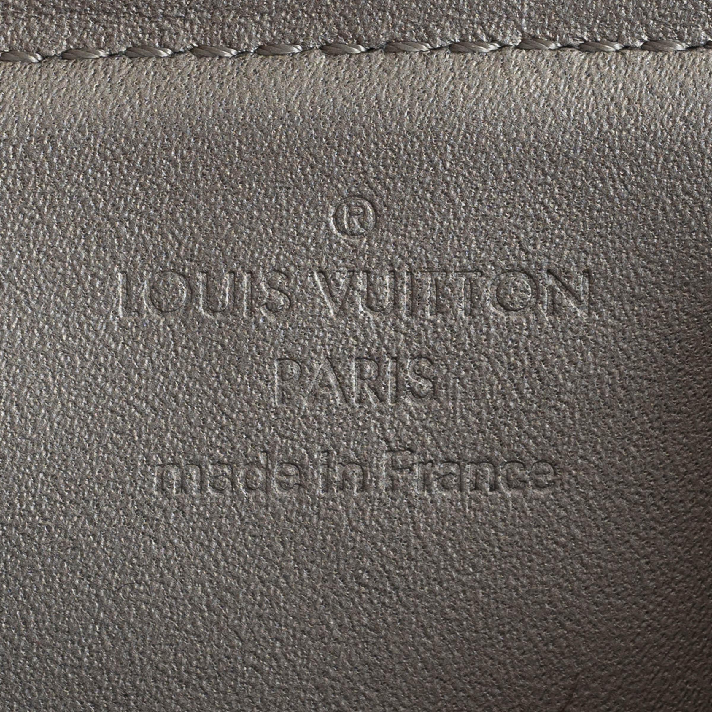 Donna LOUIS VUITTON argento Monogram Vernis pelle FLOWER PORTEMONNAIE CARRE Portafoglio in vendita