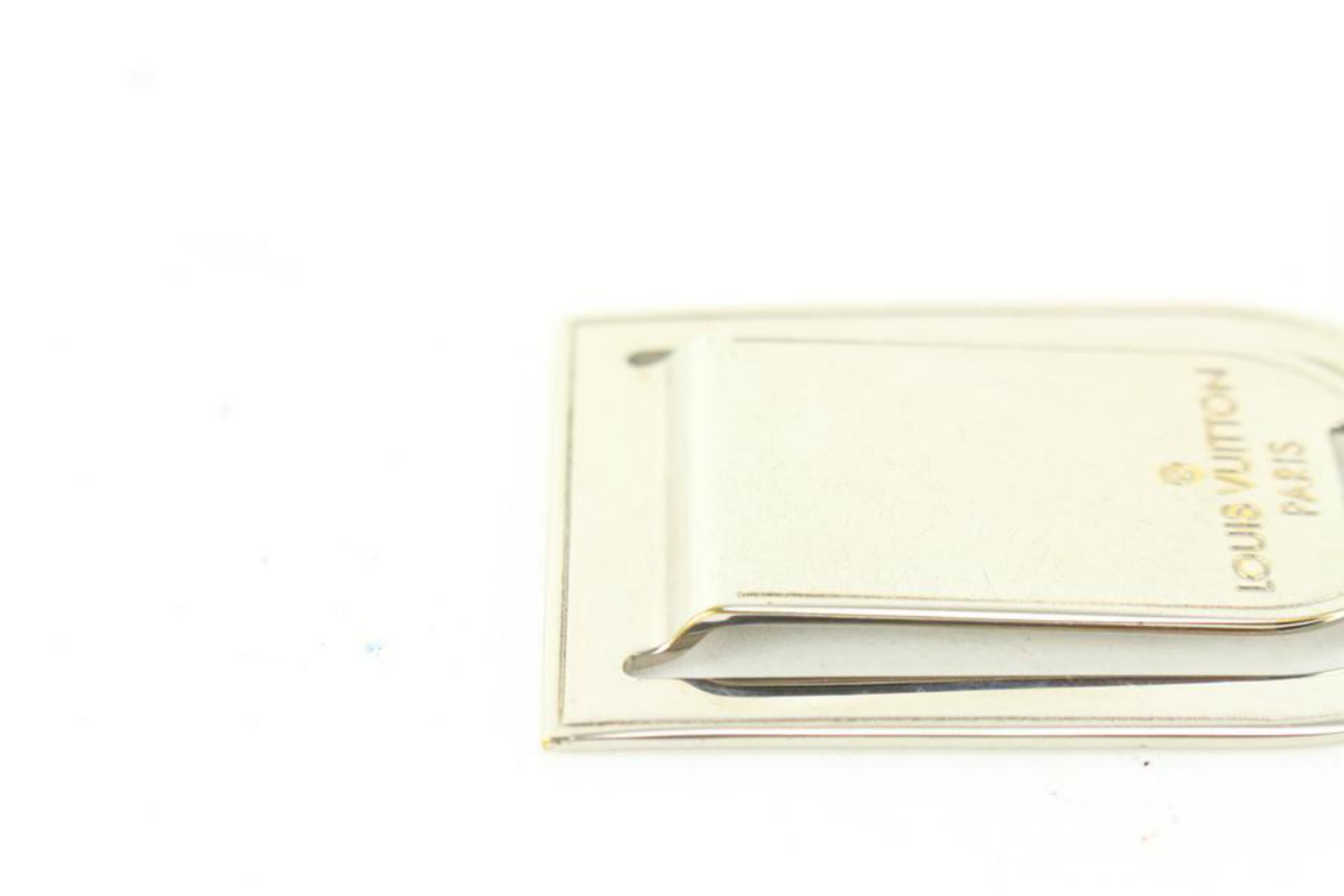 Louis Vuitton Silver Pans A Vie Porto Money Clip Bill Fold 86lk52s 3