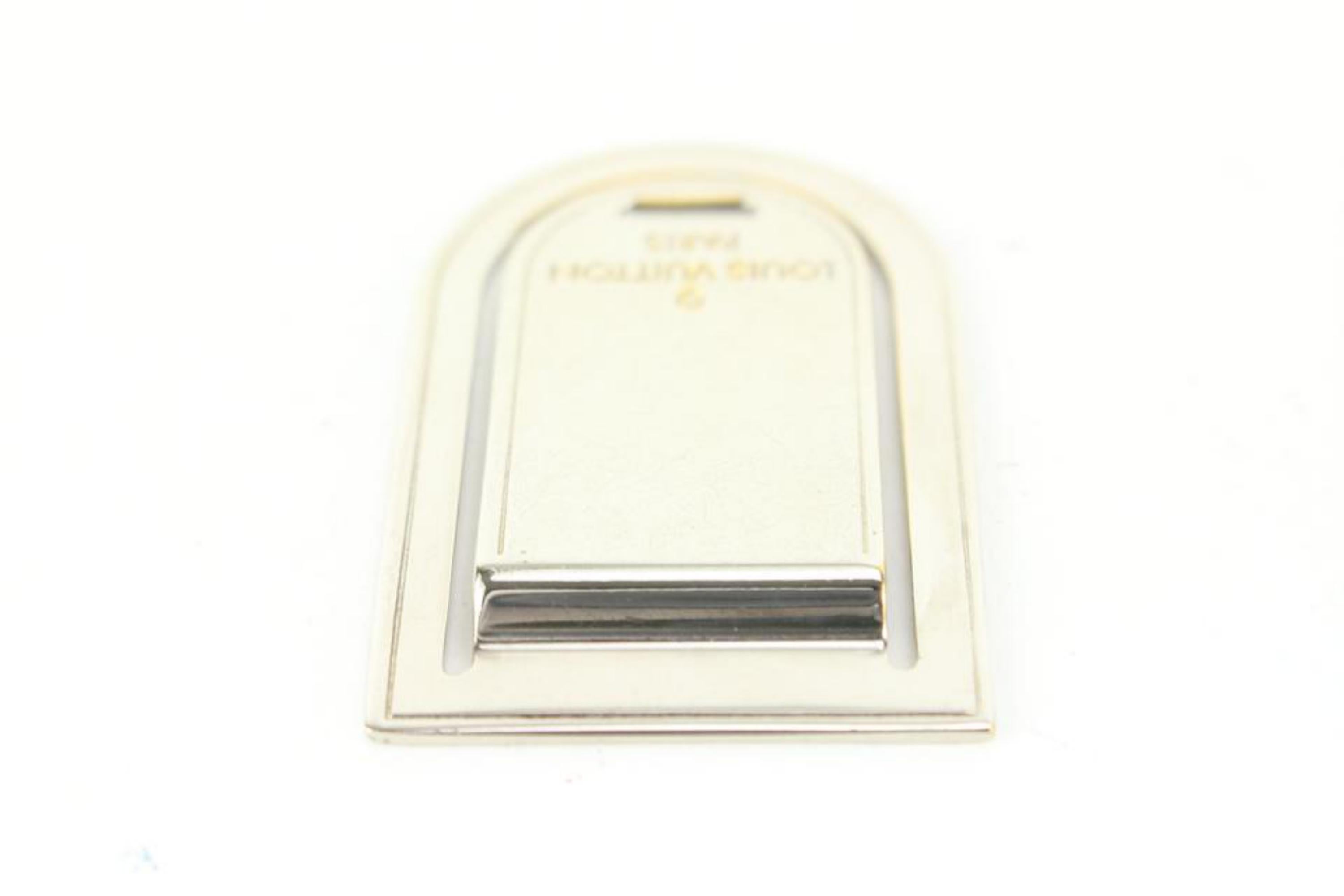 Women's or Men's Louis Vuitton Silver Pans A Vie Porto Money Clip Bill Fold 86lk52s