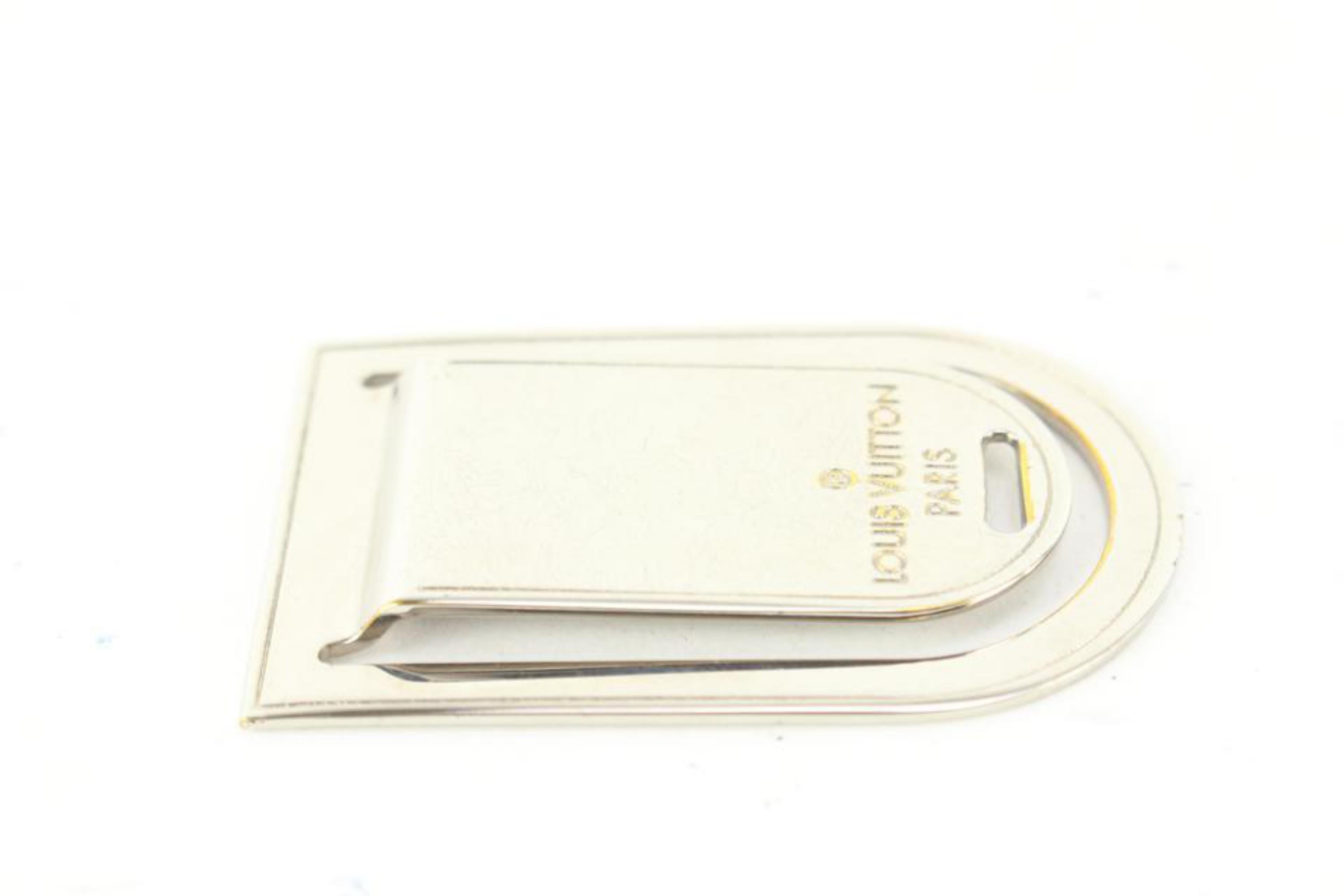 Louis Vuitton Silver Pans A Vie Porto Money Clip Bill Fold 86lk52s 2