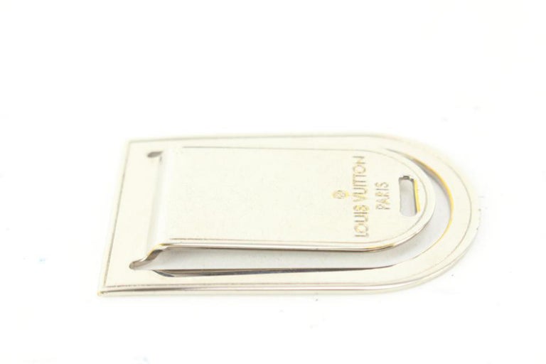 Louis Vuitton Silver Pans A Vie Porto Money Clip Bill Fold 86lk52s