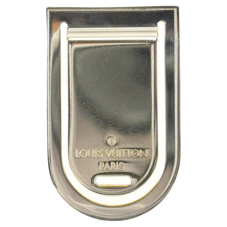 Louis Vuitton Silver Tone Champs Elysees Monogram Engraved Tie Pin at  1stDibs