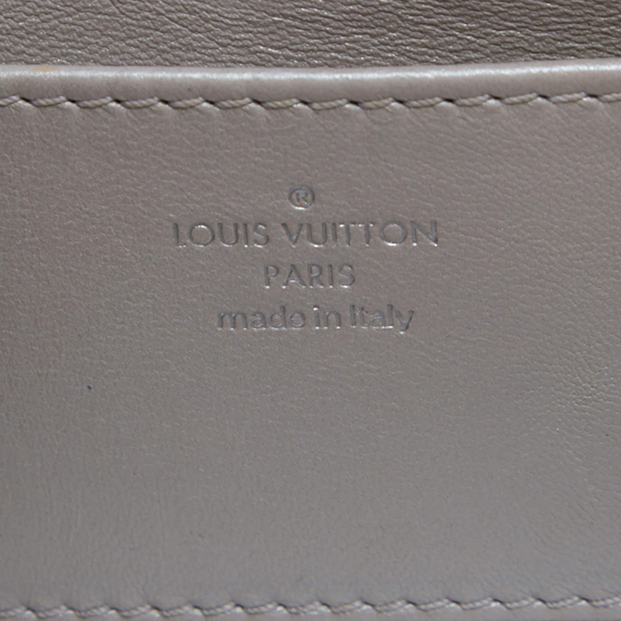 Louis Vuitton Silver Quilted Lambskin Leather GO-14 Malletage PM Bag 3