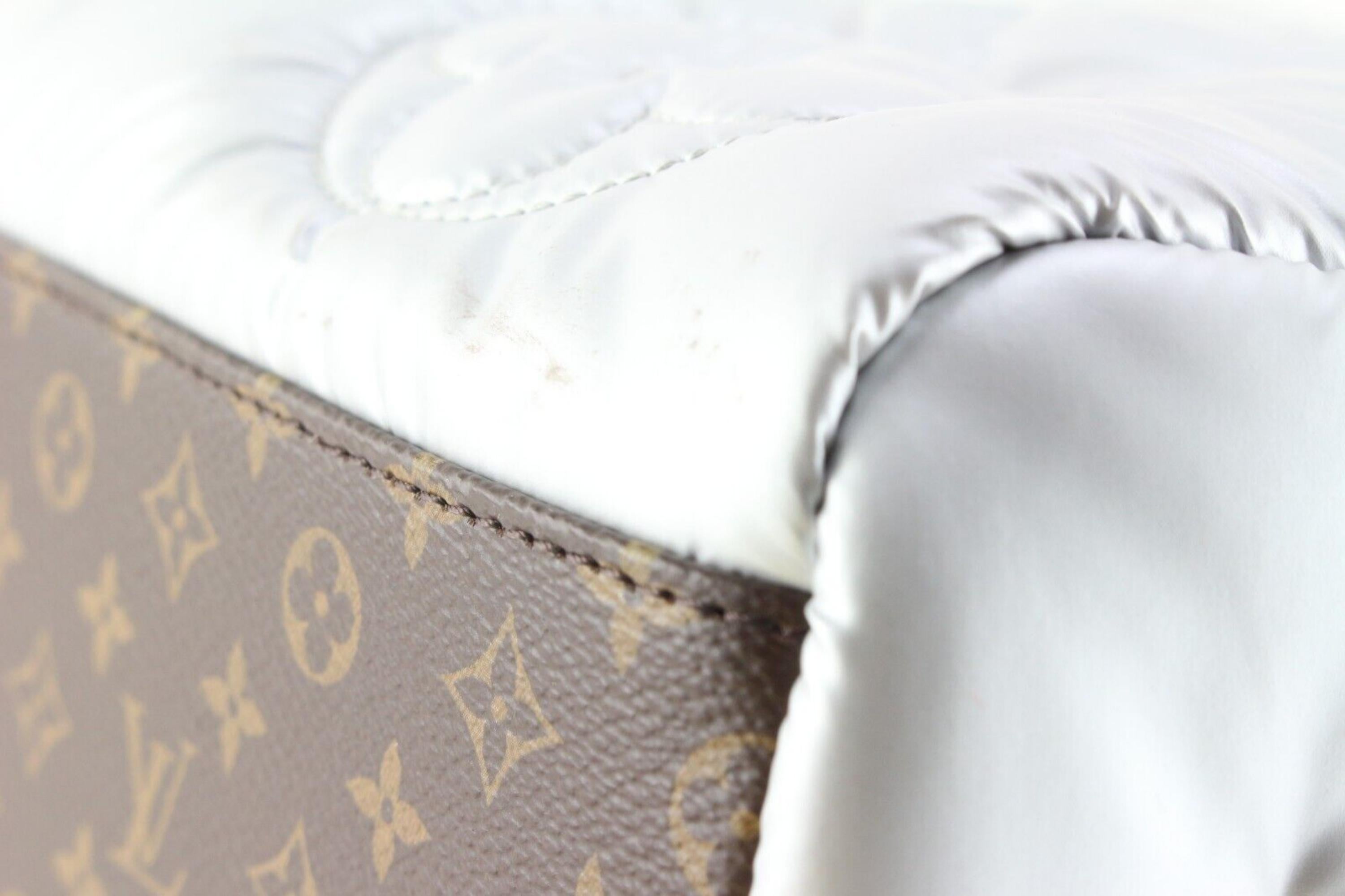 Louis Vuitton Silver Quilted Monogram Puffer Onthego Pillow 3LK0301 1
