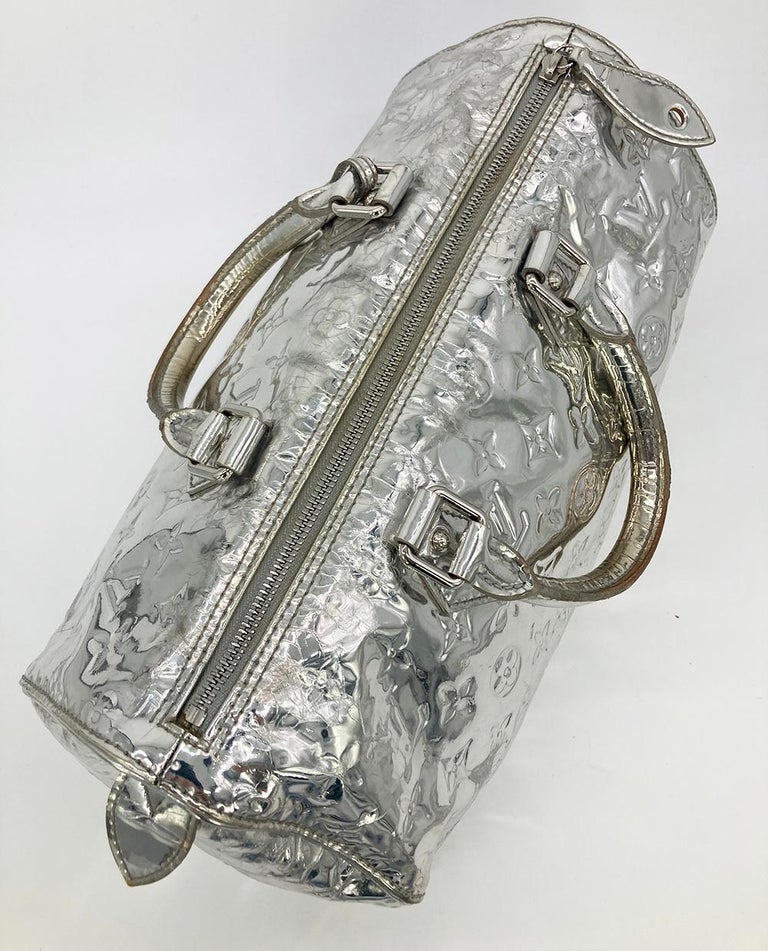 Louis Vuitton Silver Mirror Speedy 35 For Sale 3