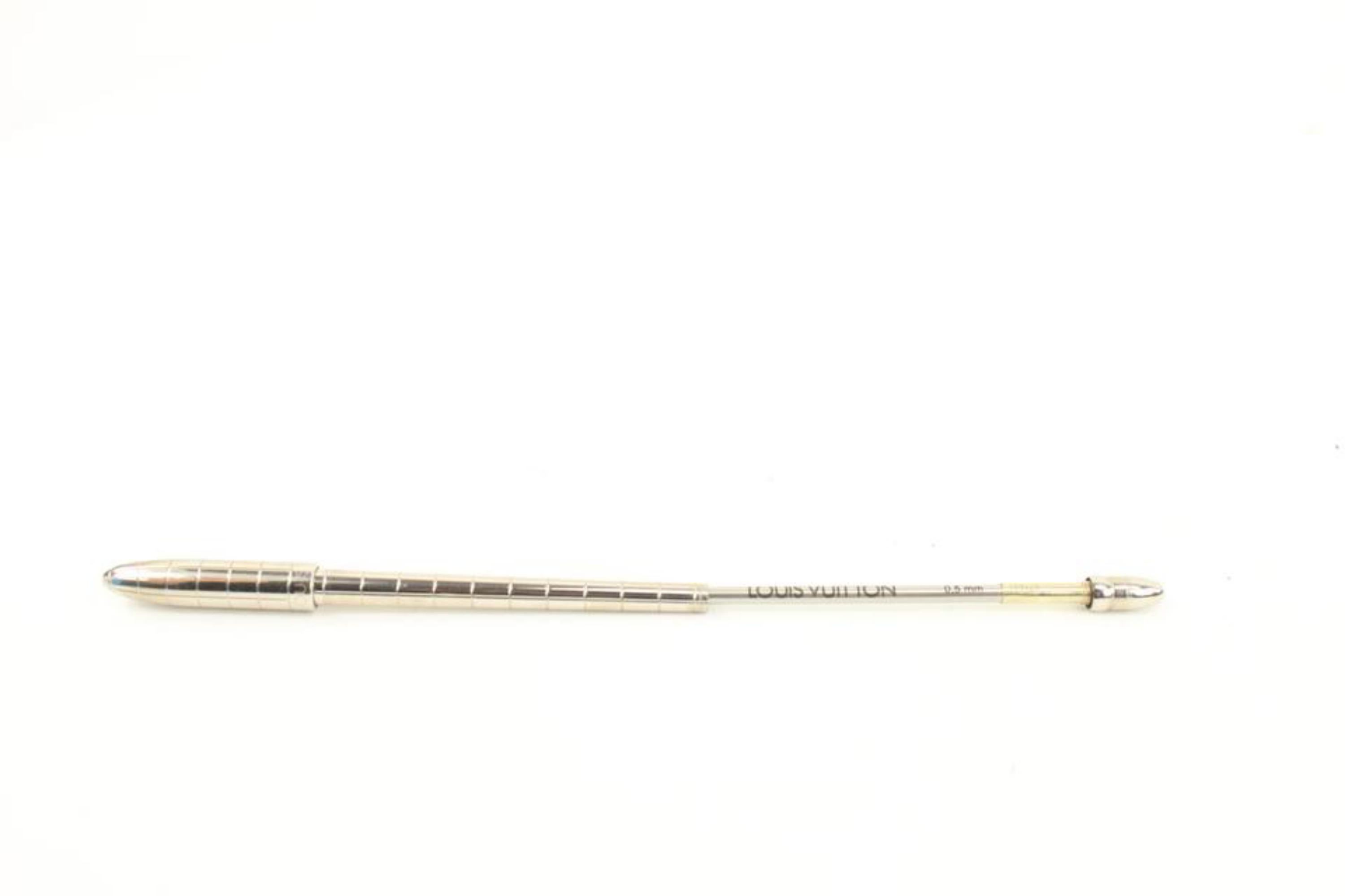 Louis Vuitton Silver Tone Ball Point Stylo Mechanical Pencil for  Agenda  1L622a 5