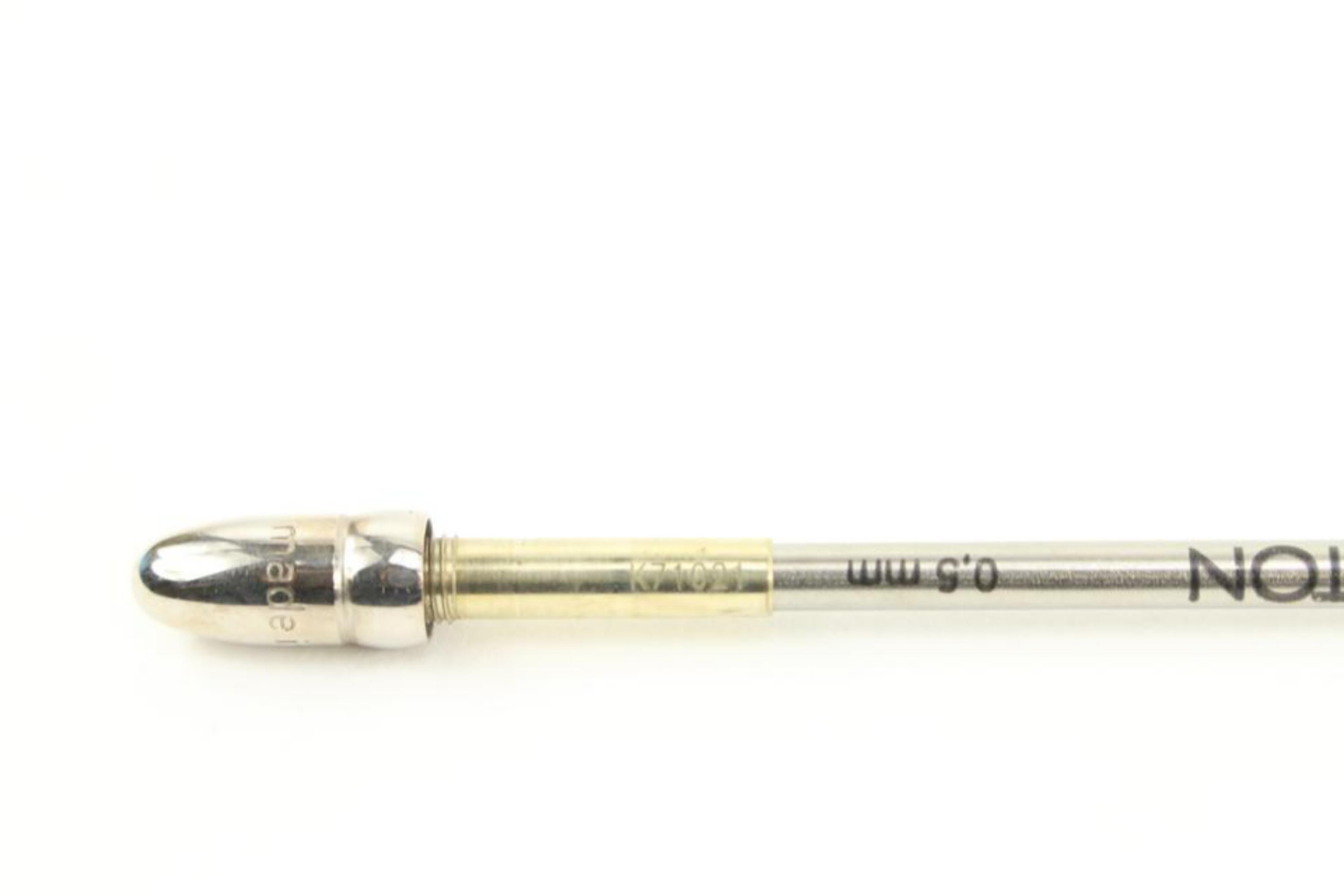 Louis Vuitton Silver Tone Ball Point Stylo Mechanical Pencil for  Agenda  1L622a In Good Condition In Dix hills, NY