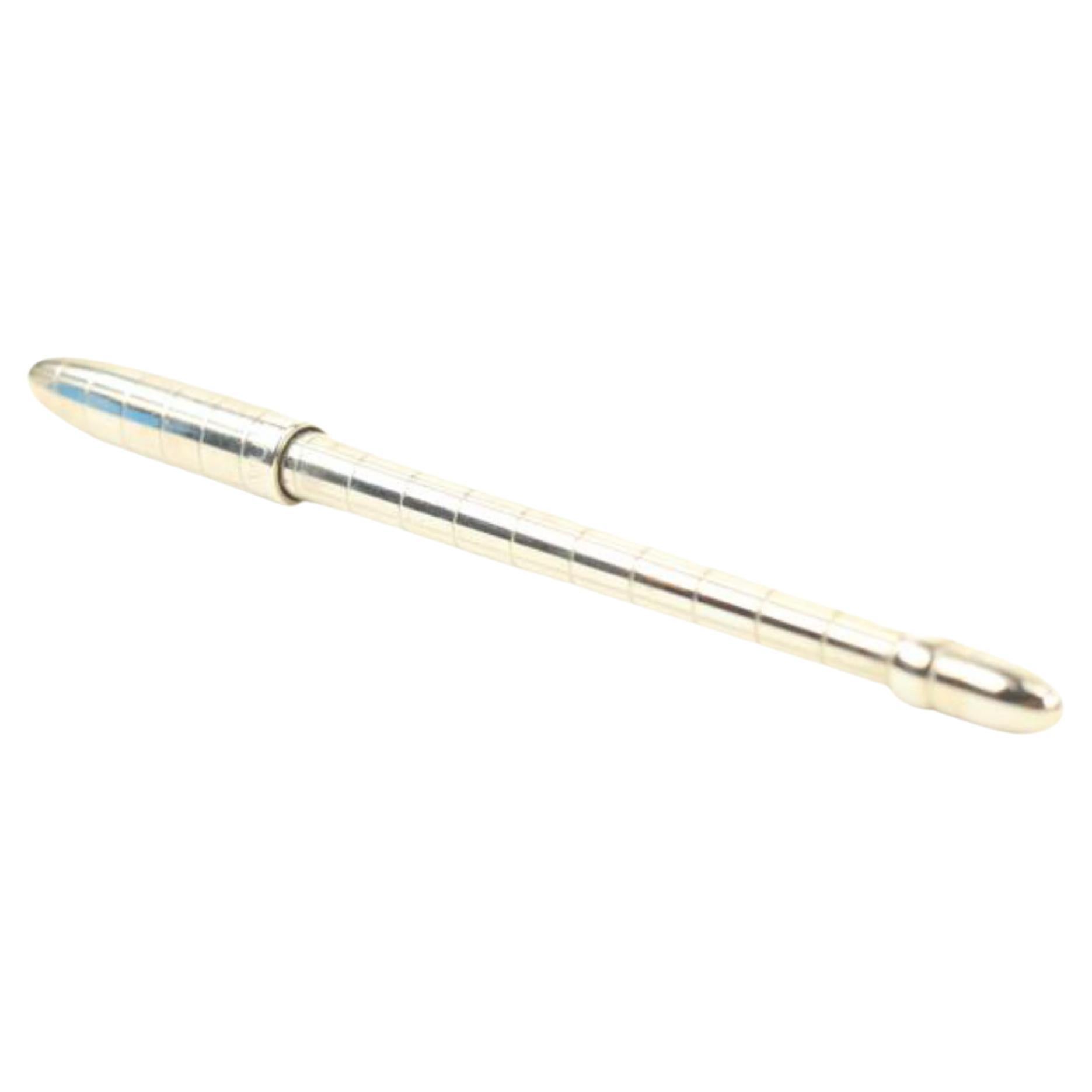 Louis Vuitton Silver Tone Ball Point Stylo Mechanical Pencil for  Agenda  1L622a