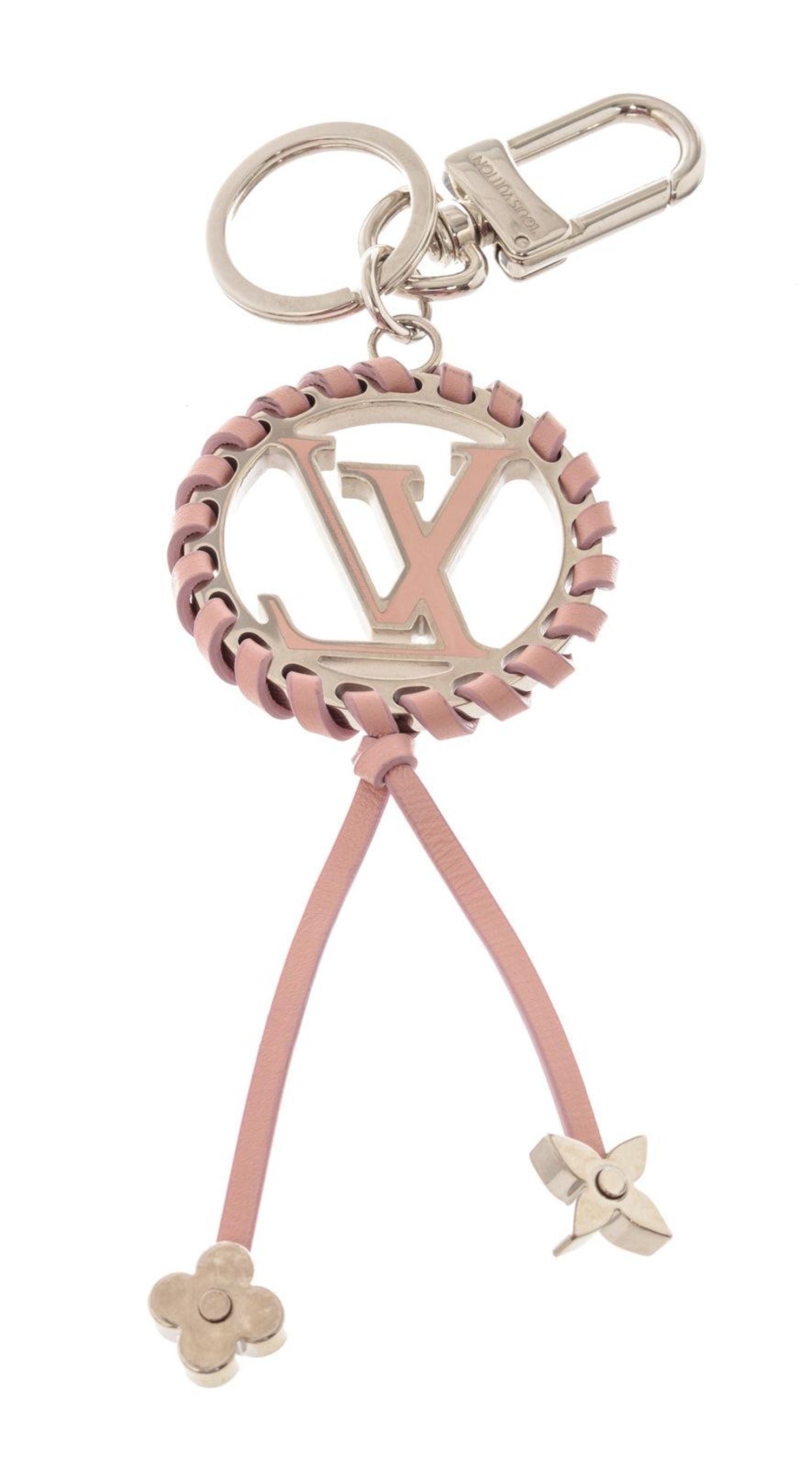 Louis Vuitton Silver-tone Pink Very Bag Charm and Key Holder at 1stDibs  louis  vuitton key holder pink, lv key holder pink, keychain bag holder