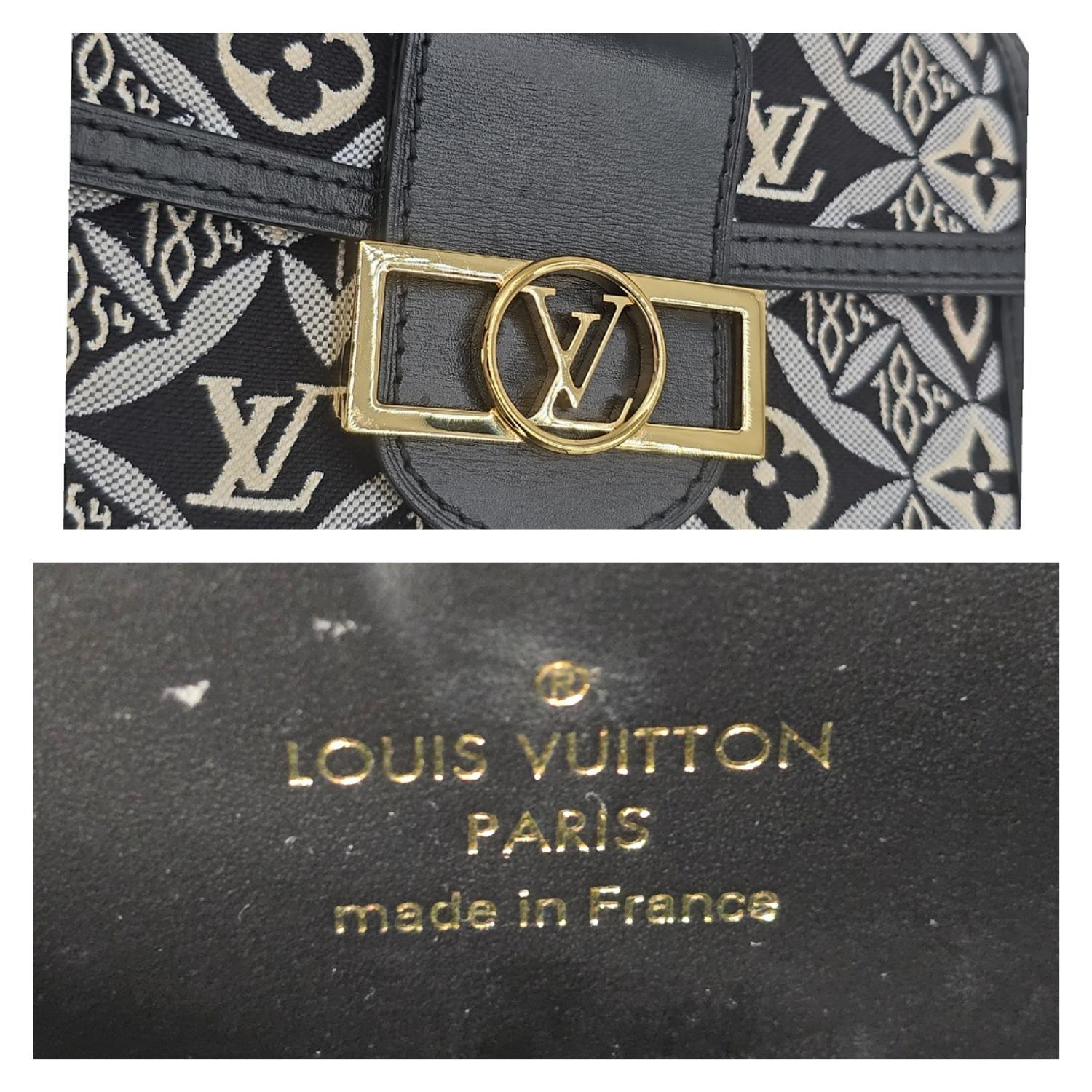 Louis Vuitton Dal 1854 Dauphine Monogram Jacquard Portafoglio a catena in vendita 5