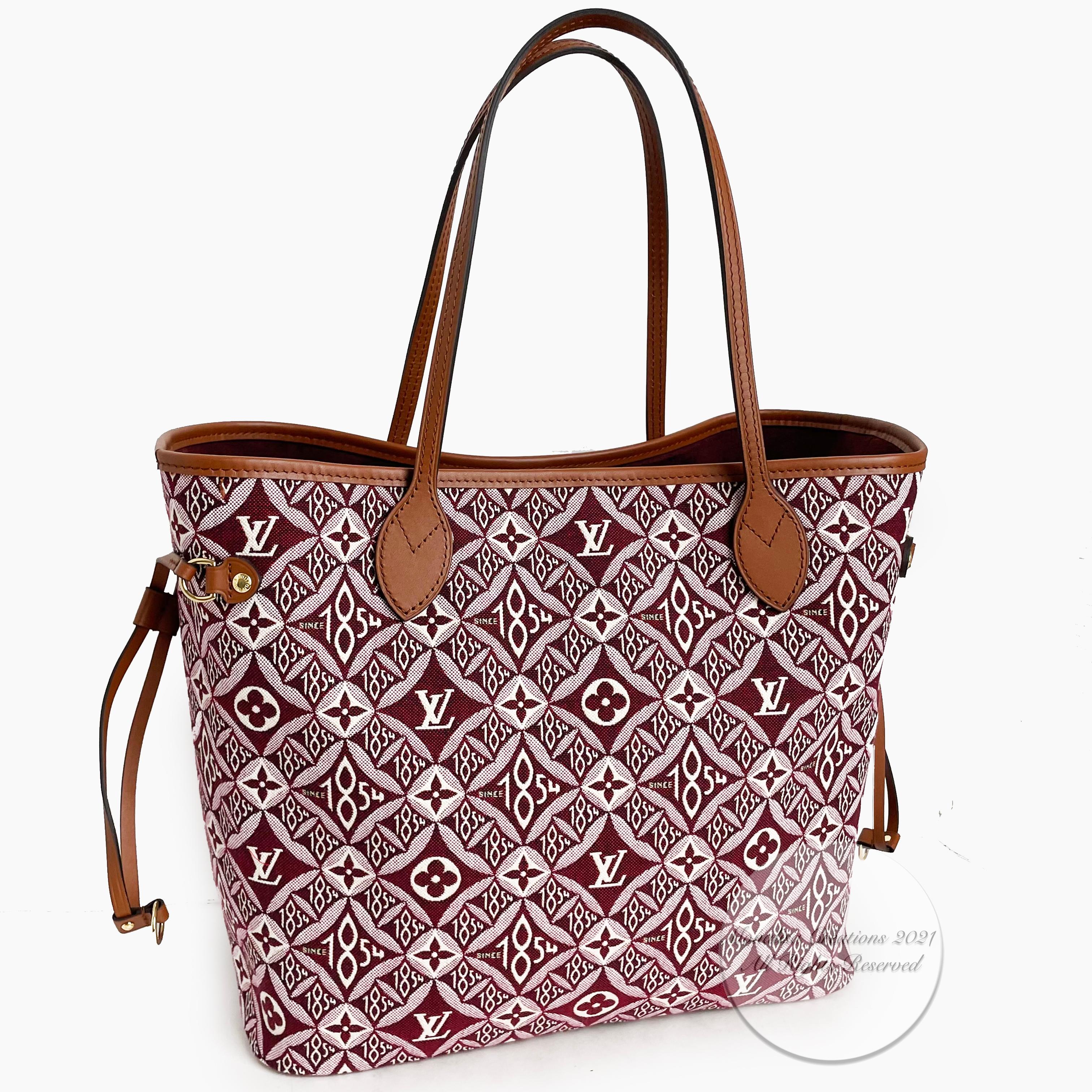 Louis Vuitton Since 1854 Neverfull Tote Bag Bordeaux + Removable Pouch in Box  2