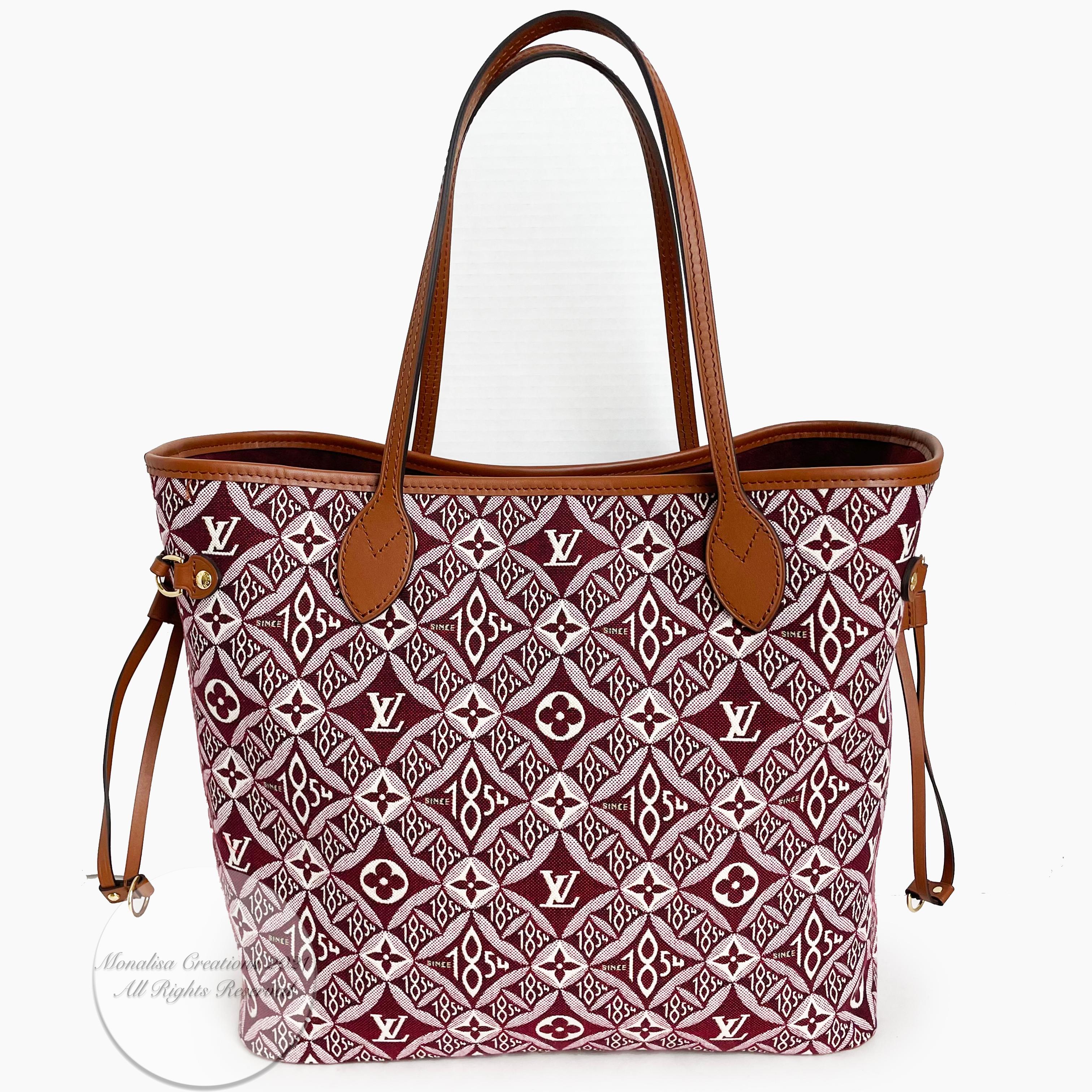 Louis Vuitton Since 1854 Neverfull Tote Bag Bordeaux + Removable Pouch in Box  3