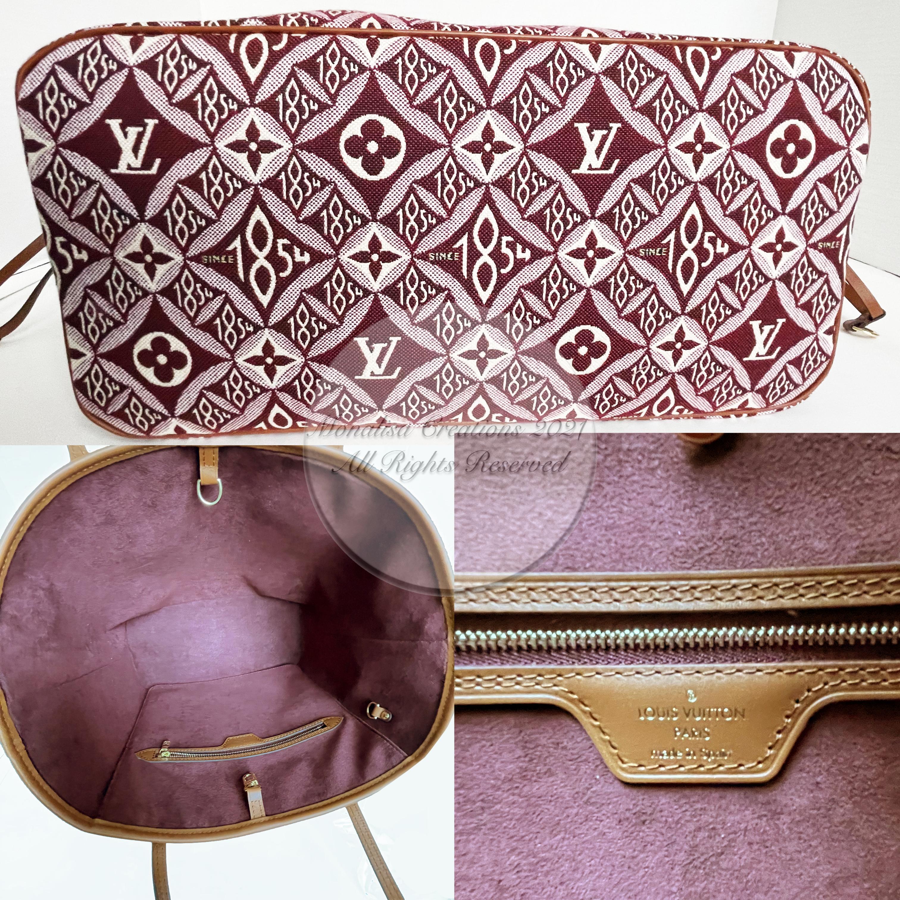 Louis Vuitton Since 1854 Neverfull Tote Bag Bordeaux + Removable Pouch in Box  4