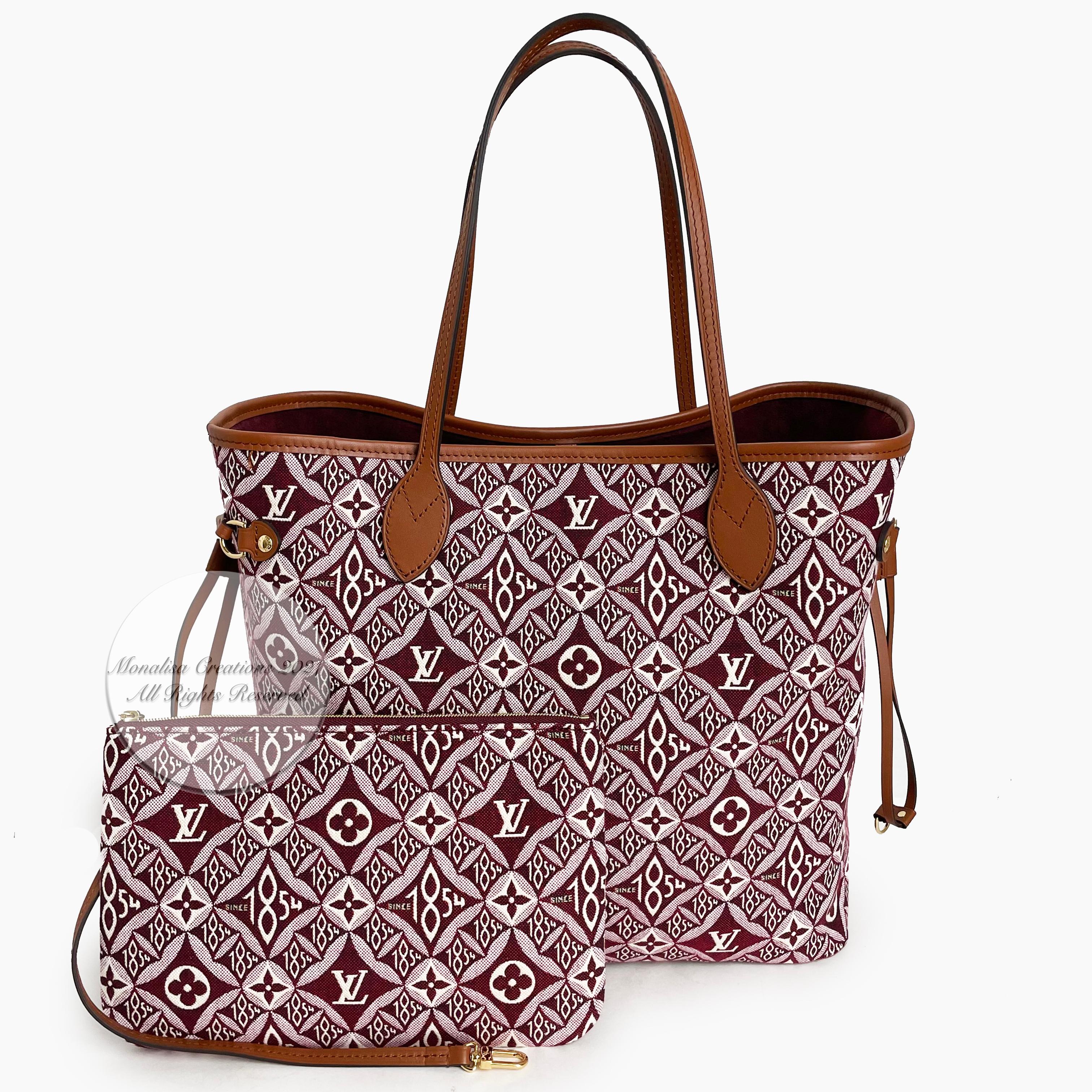 Louis Vuitton Since 1854 Neverfull Tote Bag Bordeaux + Removable Pouch in Box  1