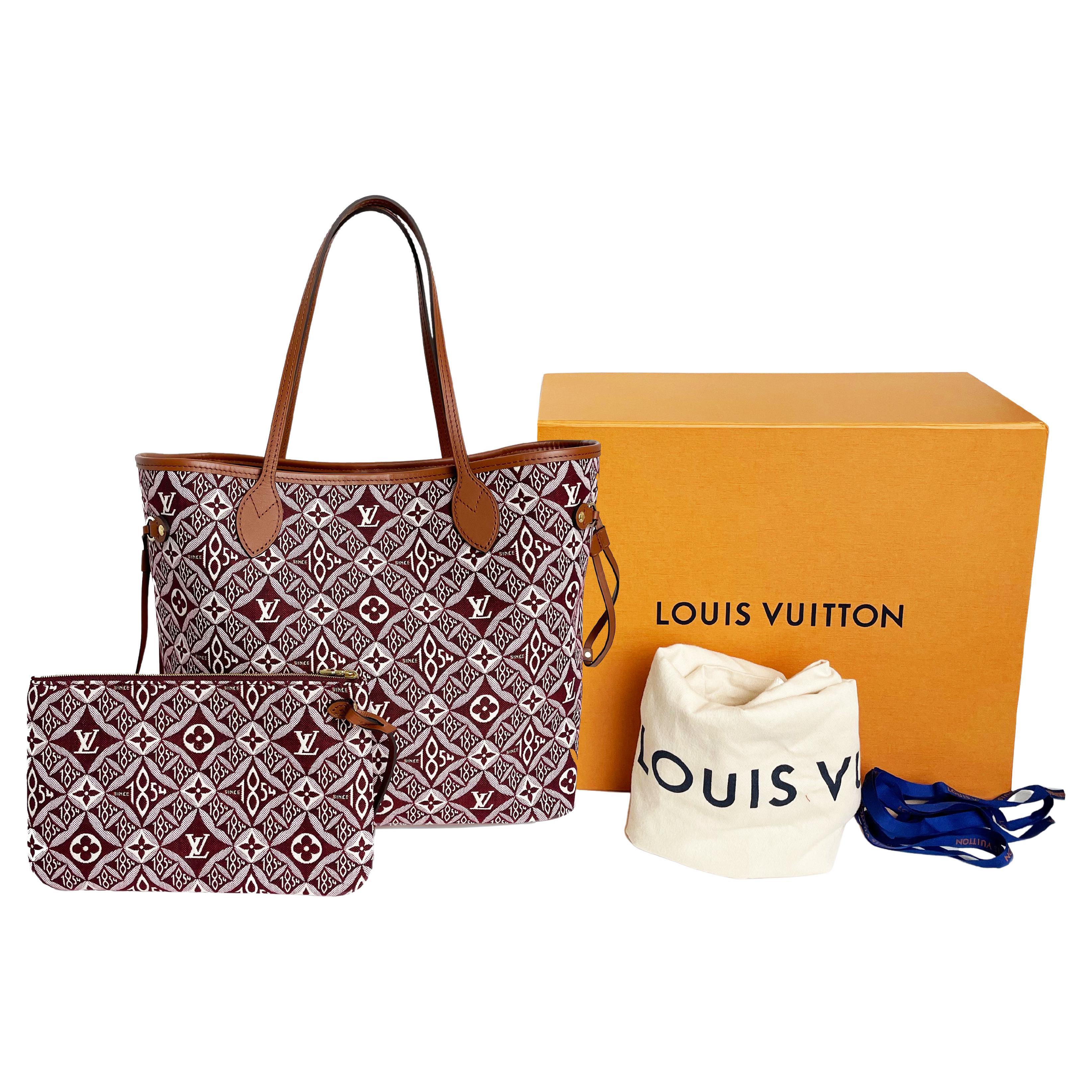 Louis Vuitton Since 1854 Neverfull Tote Bag Bordeaux + Removable