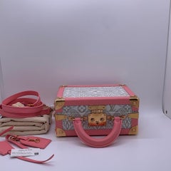 Louis Vuitton Since 1854 Petite Valise Pink Jacquard Trunk Bag Top Handle