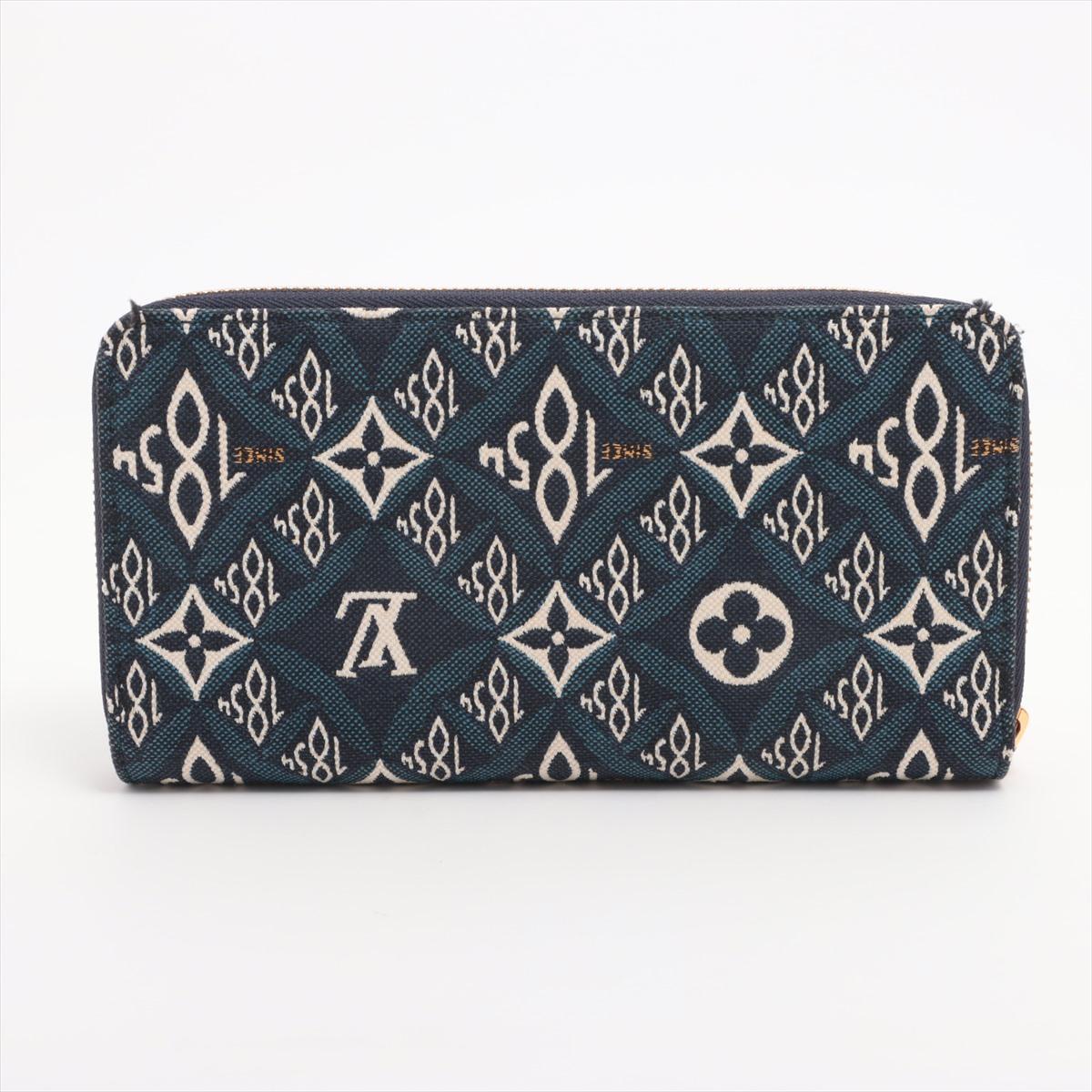 Black Louis Vuitton Since 1854 Zippy Long Wallet Blue