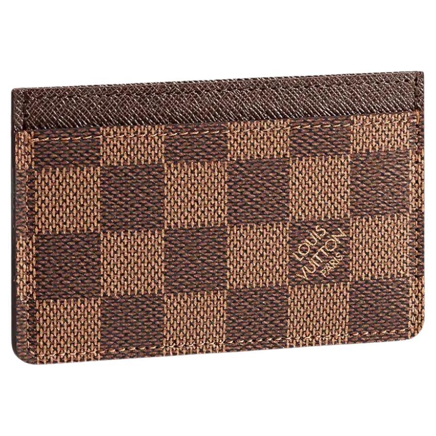 Louis Vuitton Single Card Holder Checkerboard canvas For Sale at 1stDibs