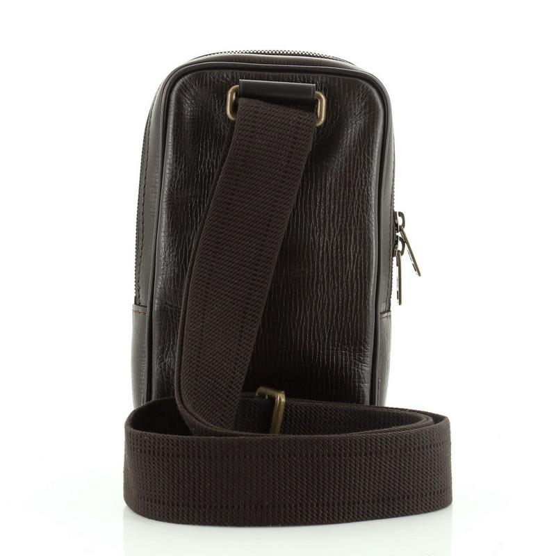 Black Louis Vuitton Sioux Waist Bag Utah Leather 