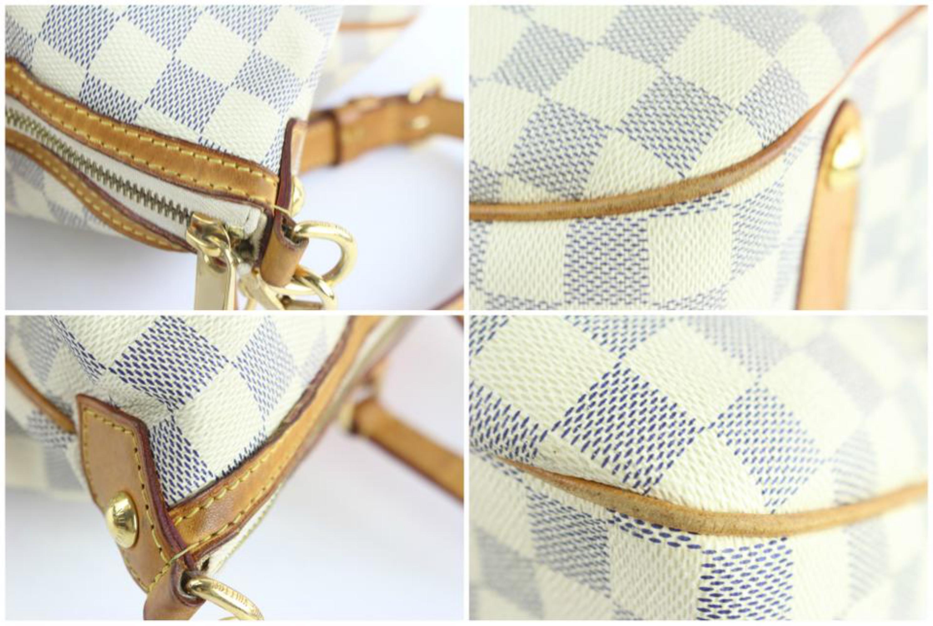 Louis Vuitton Siracusa Damier Azur Gm 2way 232794 Coated Canvas Shoulder Bag For Sale 4