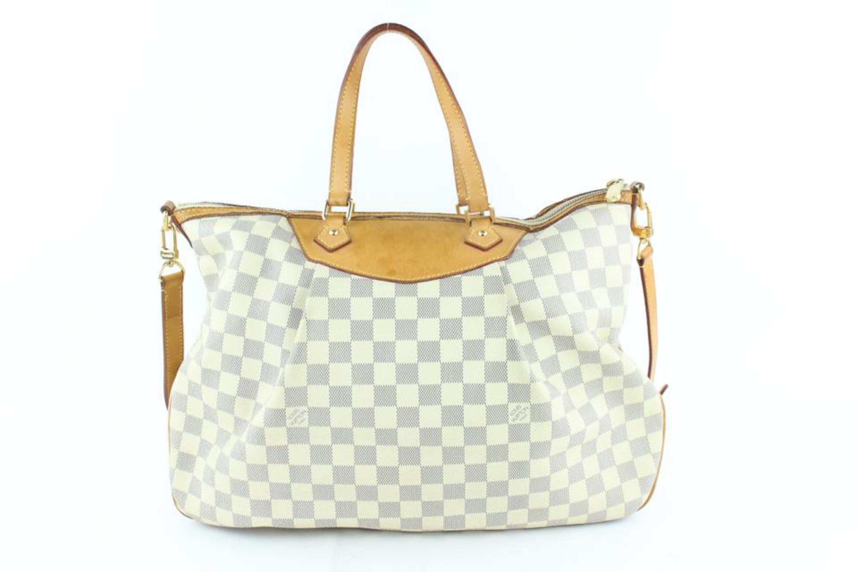Louis Vuitton Siracusa Damier Azur Gm 2way 232794 Coated Canvas Shoulder Bag For Sale 1