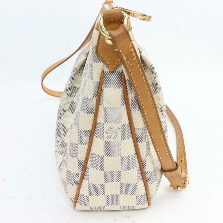 Siracusa MM, Used & Preloved Louis Vuitton Crossbody Bag, LXR USA, White
