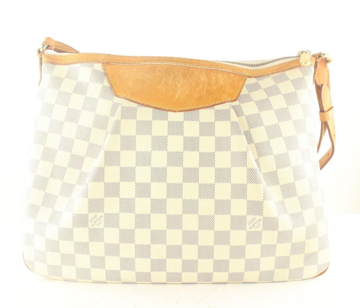Louis Vuitton Siracusa Shoulder Bag PM White Leather 8LV919k For Sale 3