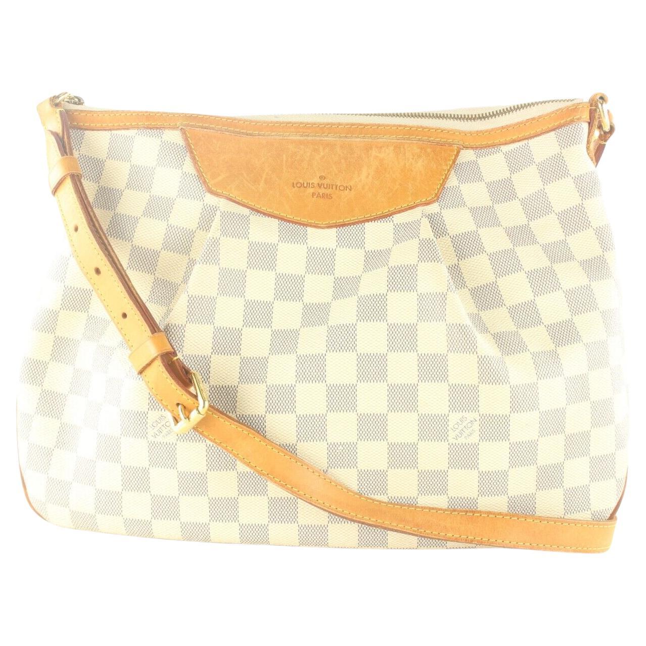 Louis Vuitton Siracusa Shoulder Bag PM White Leather 8LV919k For Sale