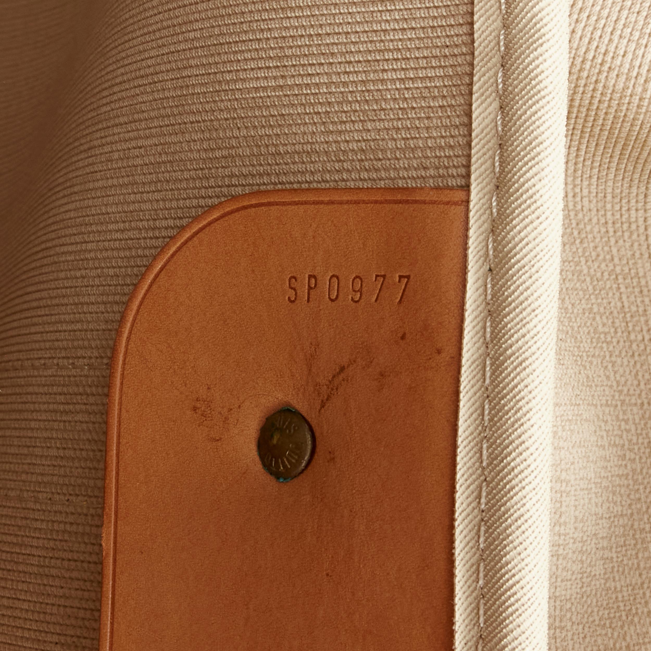 LOUIS VUITTON Sirius 70 brown LV monogram canvas large travel bag For Sale 6