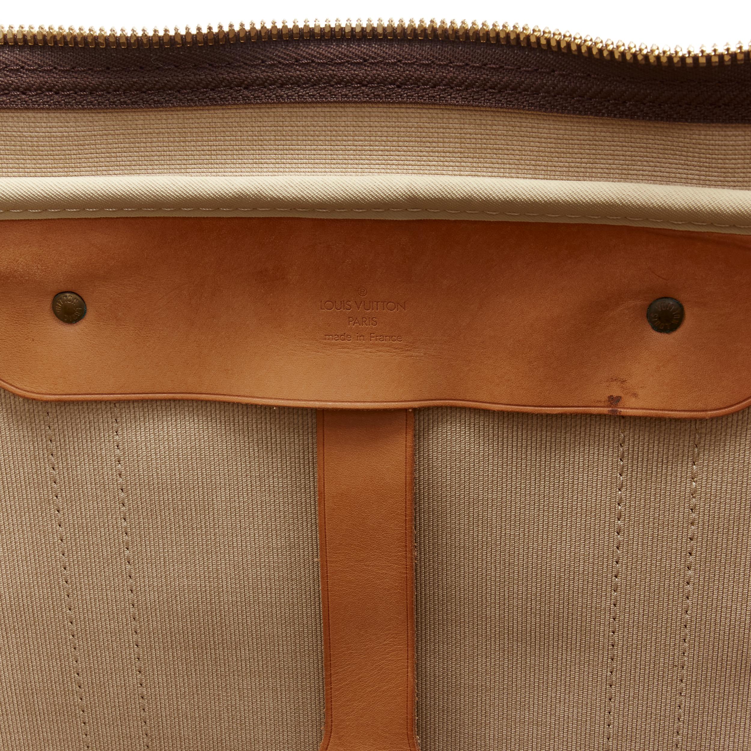 LOUIS VUITTON Sirius 70 brown LV monogram canvas large travel bag For Sale 7