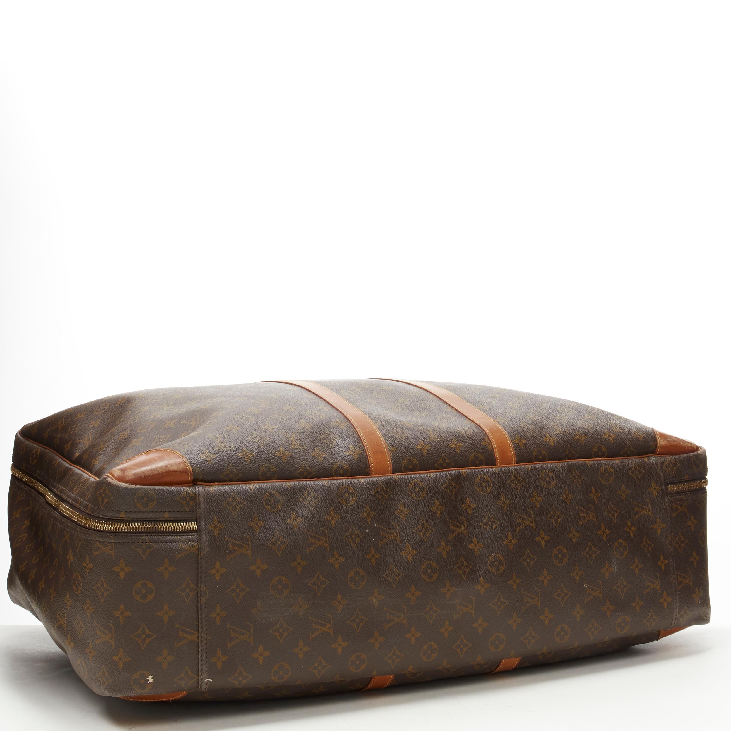 Women's or Men's LOUIS VUITTON Sirius 70 brown LV monogram canvas large travel bag For Sale