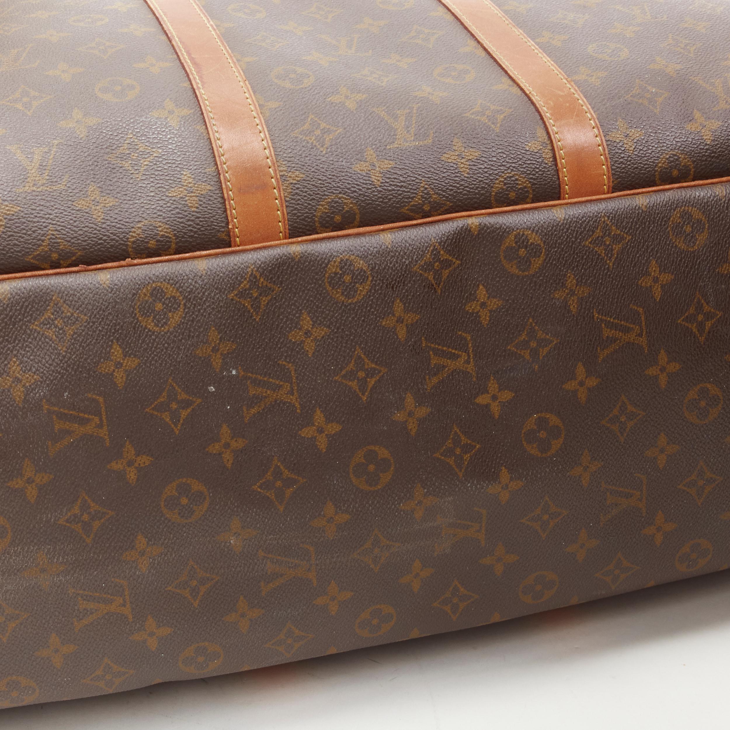 LOUIS VUITTON Sirius 70 brown LV monogram canvas large travel bag For Sale 1