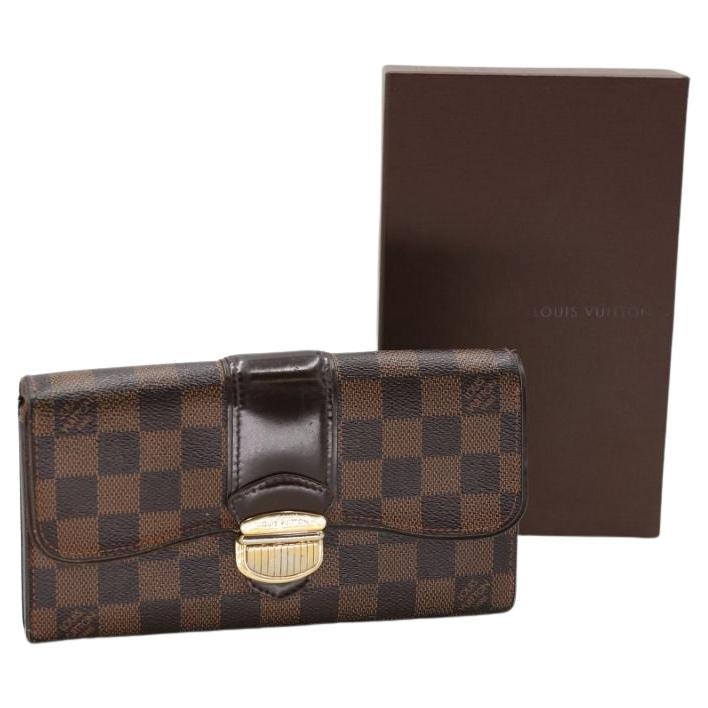 Louis Vuitton Sistina Damier Ebene GM Wallet LV-W0106P-0143 For Sale