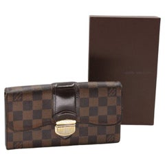 Louis Vuitton Sistina Damier Ebene GM Wallet LV-W0106P-0143