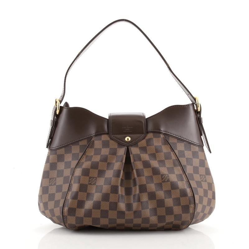 Black Louis Vuitton Sistina Handbag Damier MM