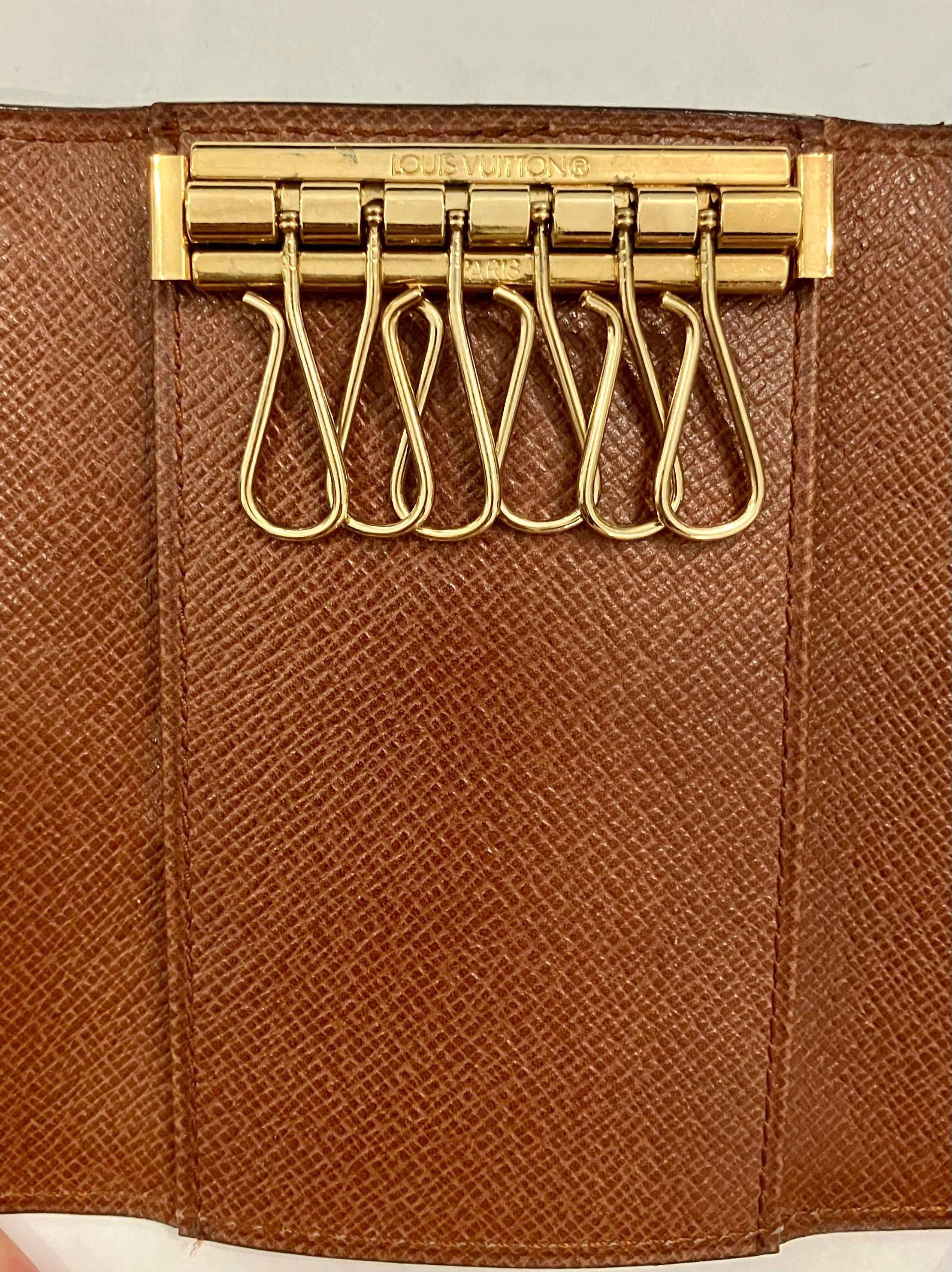 Louis Vuitton Dreifach-Schlüsseletui mit sechs Haken Herren