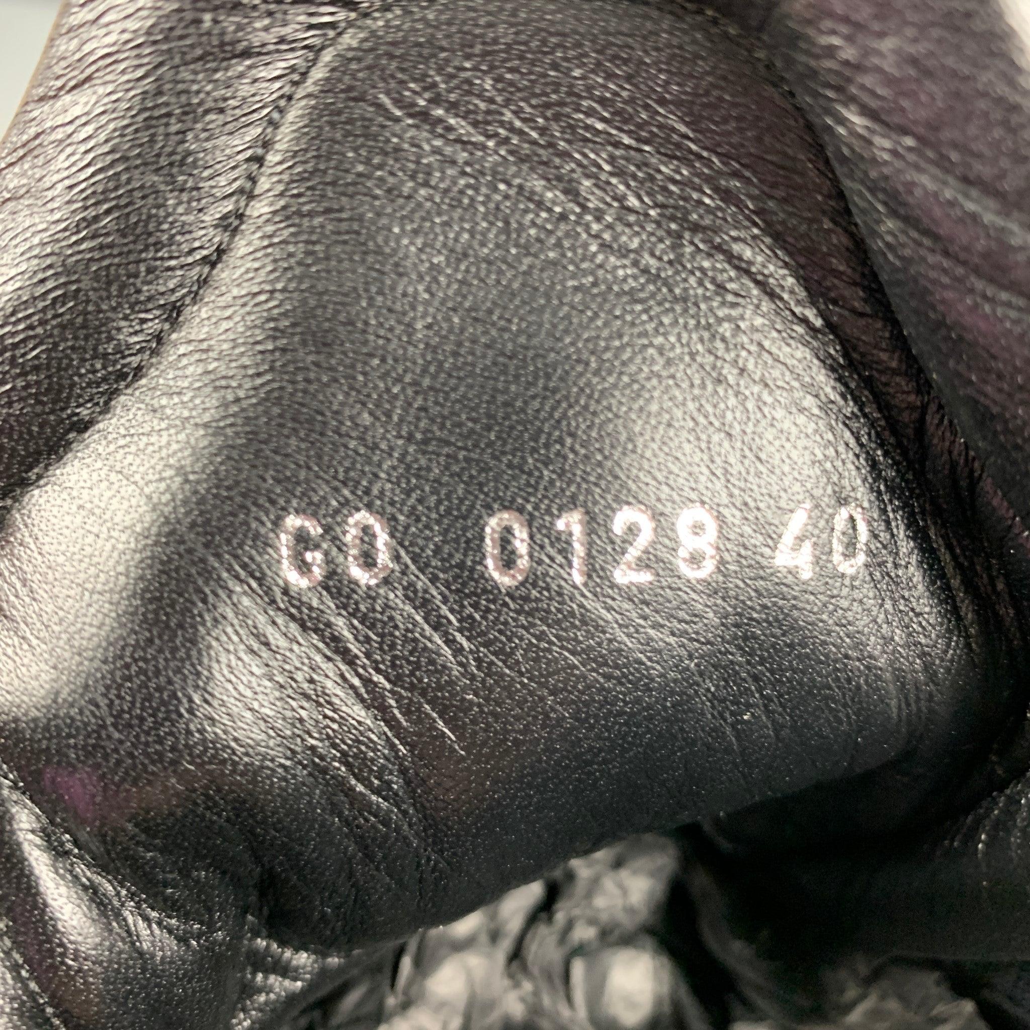 Louis Vuitton - Scarpe da ginnastica in pelle di nylon marrone nero taglia 10 in vendita 3