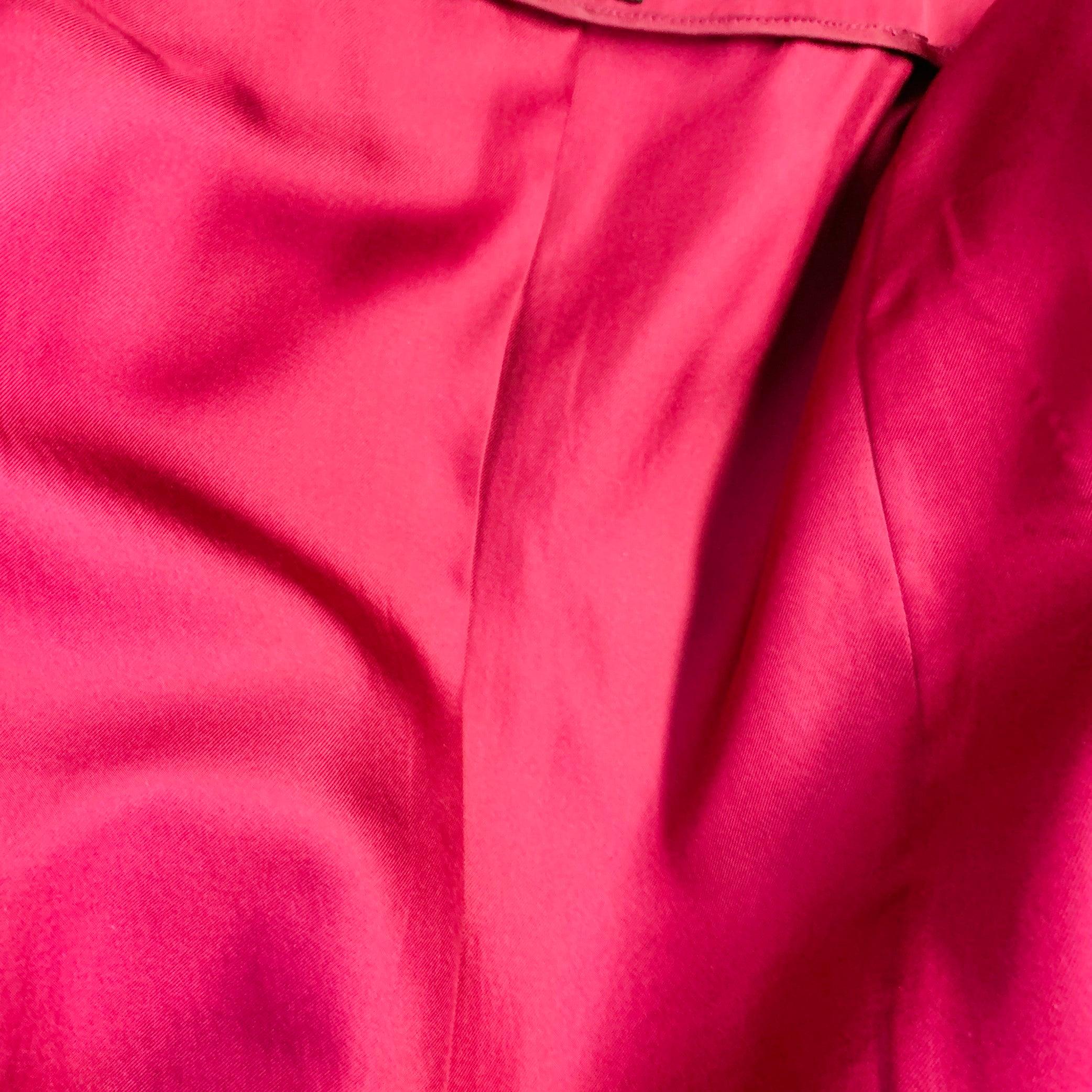 LOUIS VUITTON Size 10 Purple Fuchsia Cotton Blend Jacket Blazer For Sale 5