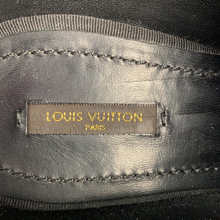 LOUIS VUITTON Size 11 Perforated Black Lace Up Shoe at 1stDibs