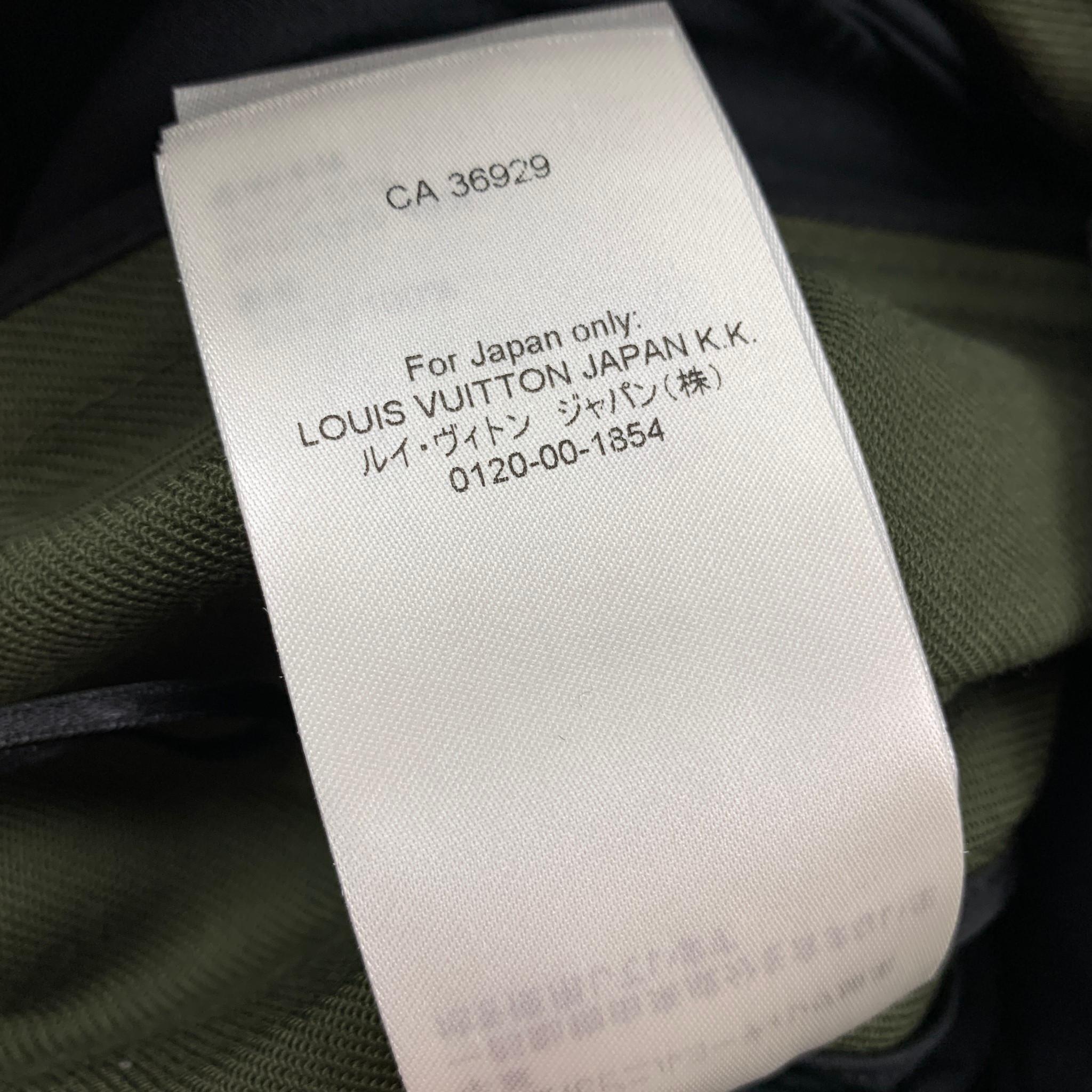 Louis Vuitton - Pantalon de jodhpurs tailleur en coton et polyester olive, taille 2 2