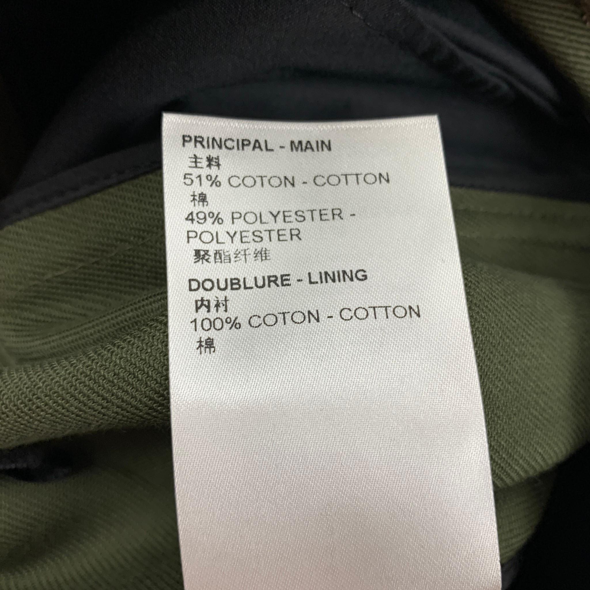Louis Vuitton - Pantalon de jodhpurs tailleur en coton et polyester olive, taille 2 3