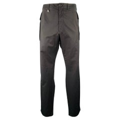 LOUIS VUITTON Size 32 Black Cargo Pockets Casual Pants